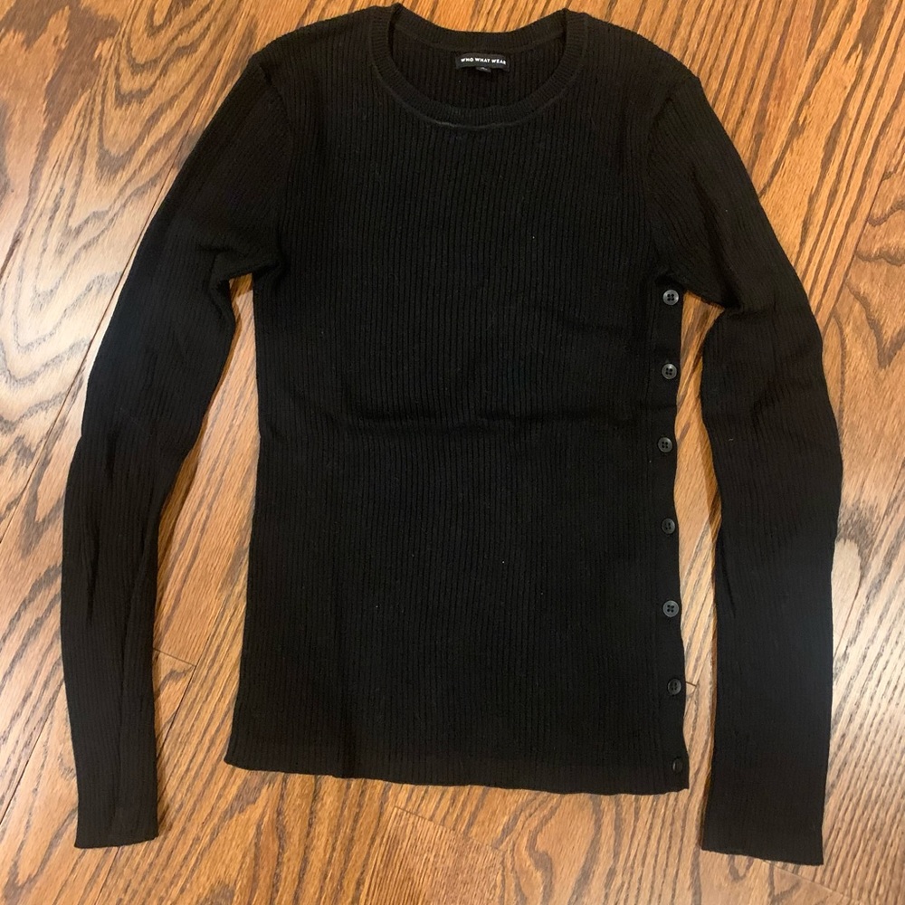 Women's Who What Wear Black Sweater